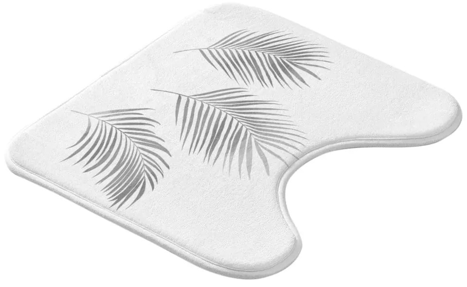 Fehér-ezüstszínű fürdőszobai kilépő WC-hez 45x45 cm Orbella – douceur d'intérieur