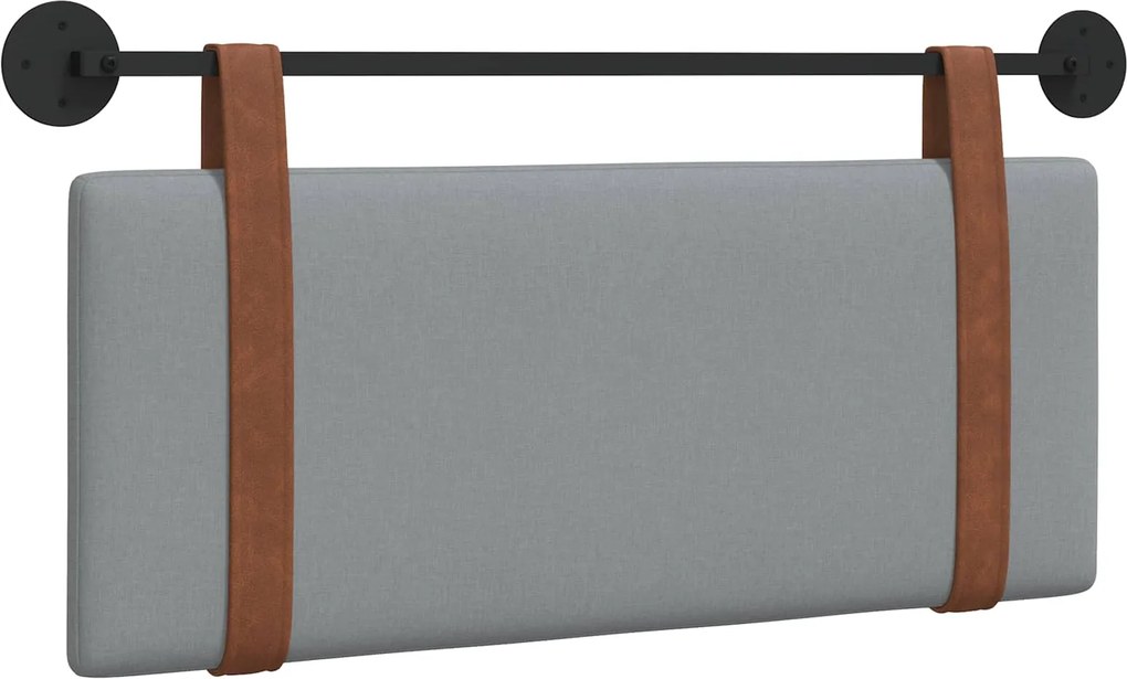 vidaXL Fali Fejtámla Egyszínű Világosszürke 100 x 40 cm Faanyag