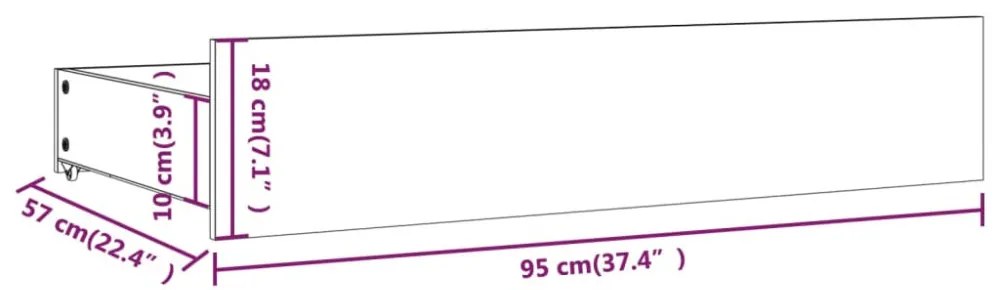 4 db fehér tömör fenyőfa ágyneműtartó fiók