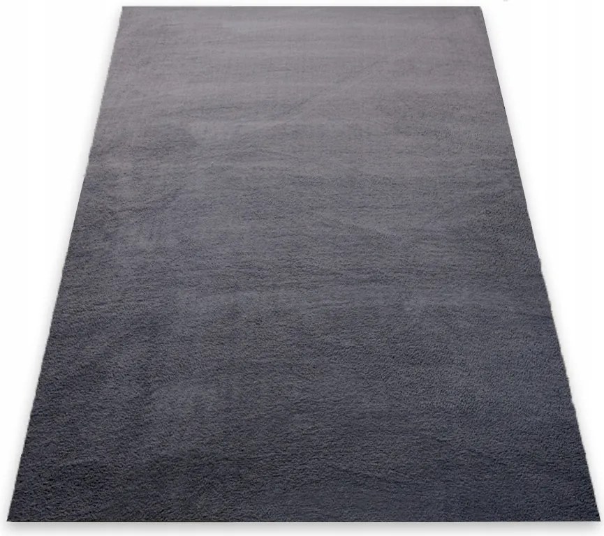 Plüss Szőnyeg Szürke Puha Kedves Rabbit Nyúlszőr 140x200