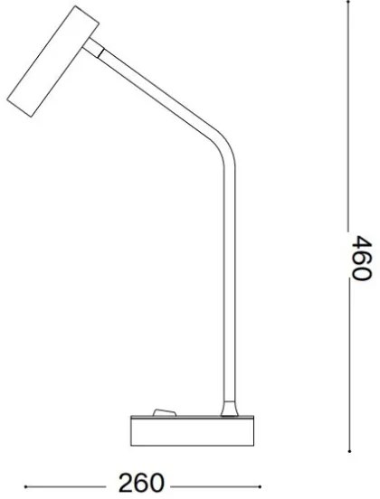 Ideal Lux - LED Asztali lámpa EASY LED/3,5W/230V CRI 90 fekete