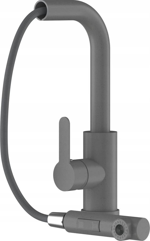 Konyhai Csaptelep Mosogatóhoz Szürke Kihúzható Kifolyócső Csaptelep Ebro