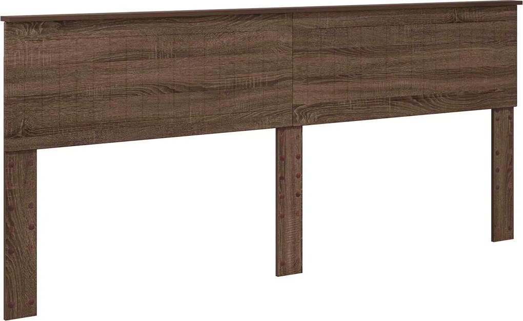 vidaXL Fejtámla Barna Tölgy 200 cm Faanyag