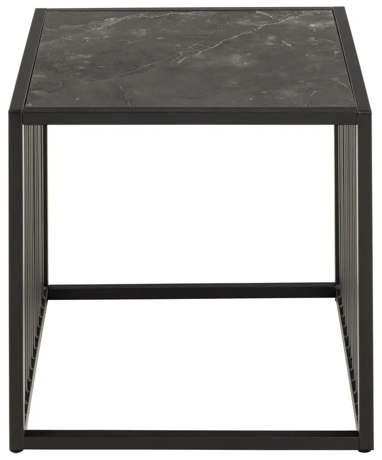 Tárolóasztal kő dekorral 40x40 cm Strington – Actona