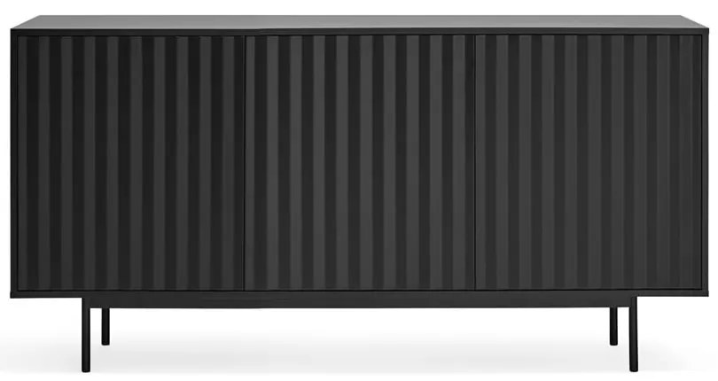 Fekete alacsony komód 159x80 cm Sierra – Teulat