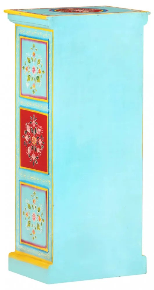 kézzel festett tömör mangófa tálaló 40 x 30 x 90 cm