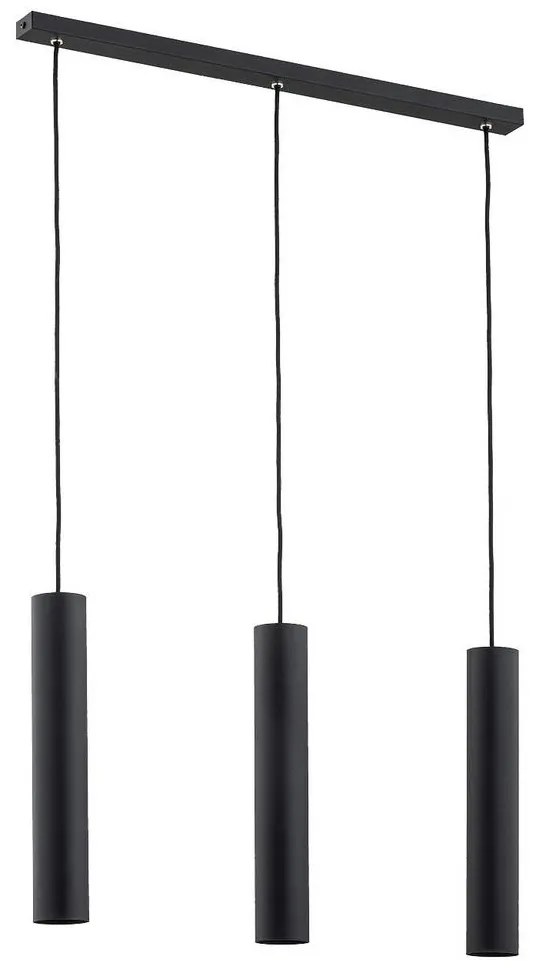 Argon 6112 - Csillár zsinóron GOMERA 3xGU10/5W/230V fekete