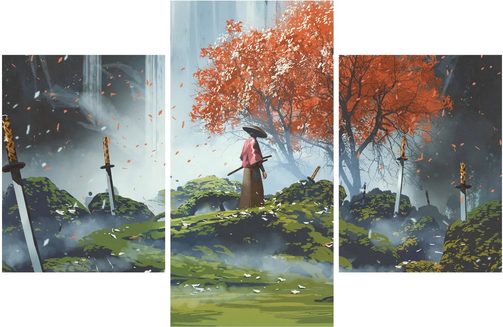 Kép - A kardok kertjének illusztrációja (90x60 cm)