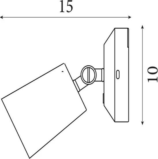 Searchlight 23340GO - LED, dimmelhető, újratölthető fali lámpa CONE LED/1,5W/5V arany
