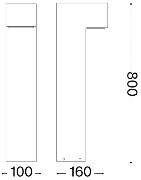 Ideal Lux - Kültéri lámpa SIRIO 2xG9/15W/230V IP44 antracit
