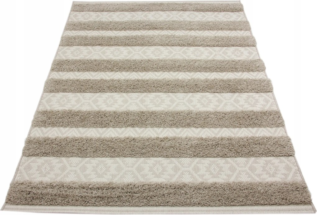 Shaggy Kétszintes Szőnyeg Szizál Bézs Indiana 200x290cm
