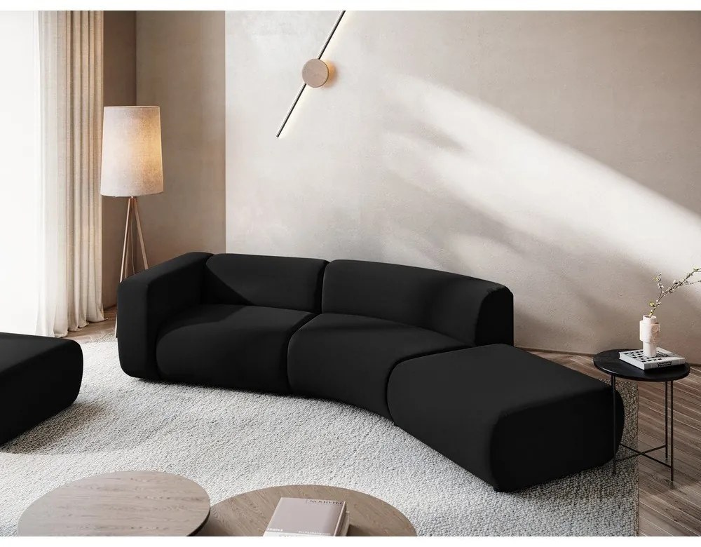 Fekete bársony heverő (jobb oldali) Ekahi – Makamii