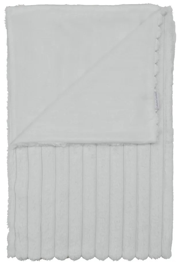 Fehér mikroplüss takaró 130x170 cm Cosy Ribbed – Catherine Lansfield