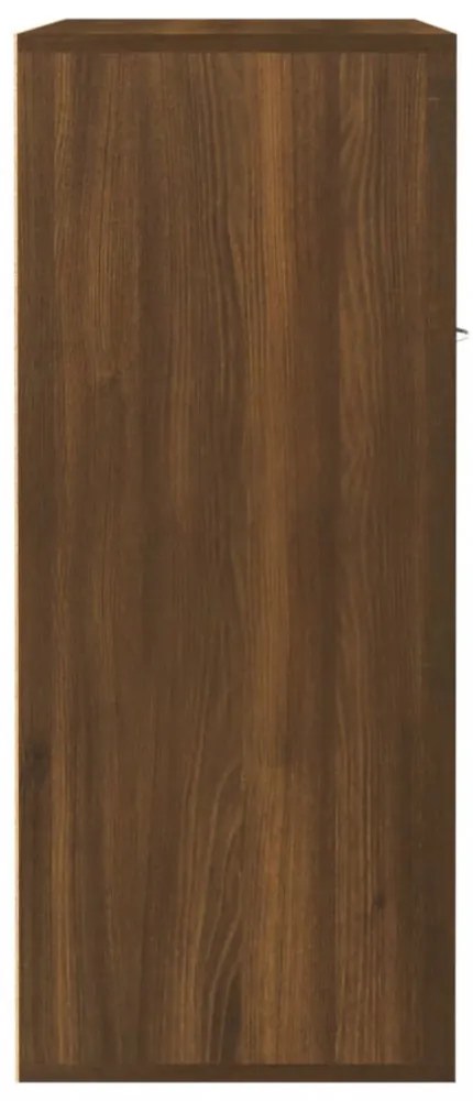 barna tölgy színű szerelt fa cipősszekrény 60 x 35 x 84 cm