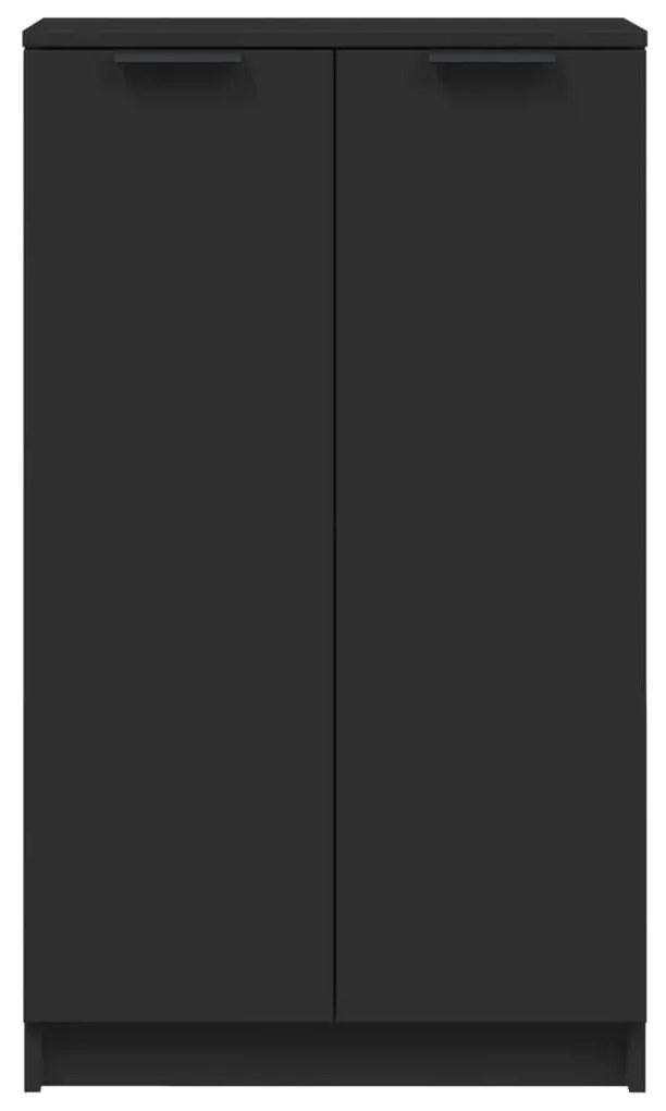fekete szerelt fa cipőszekrény 59 x 35 x 100 cm
