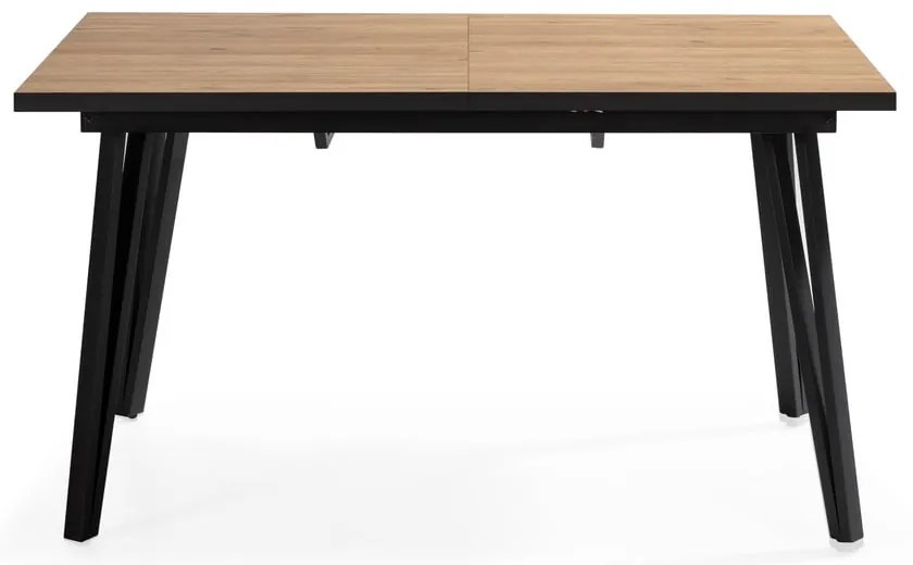 Étkezőasztal tölgyfa dekoros asztallappal 90x140 cm Cleo – Marckeric