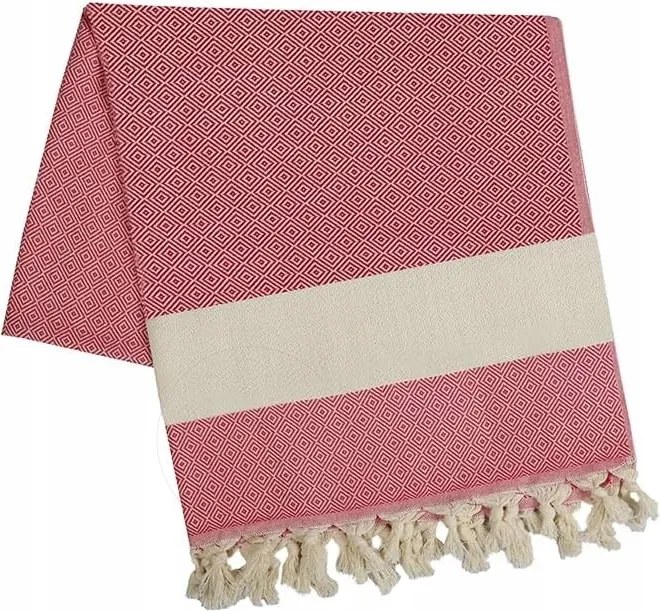Hammam gyémánt törölköző, 100 x 180 cm, szaunázáshoz, 100% pamut