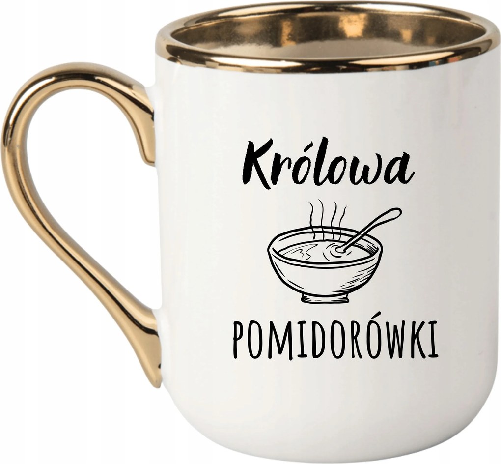 Bögre Fehér Arany Ajándék Vicces Anyák Napja Paradicsom Királynő