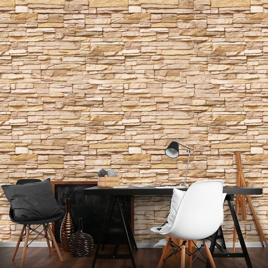 Fotótapéta - Homok téglafal (152,5x104 cm)