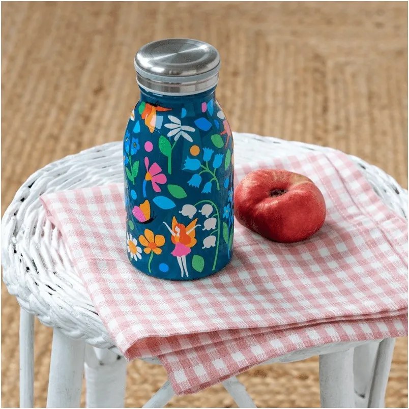 Kék rozsdamentes acél gyerek ivópalack 250 ml Fairies in the Garden – Rex London