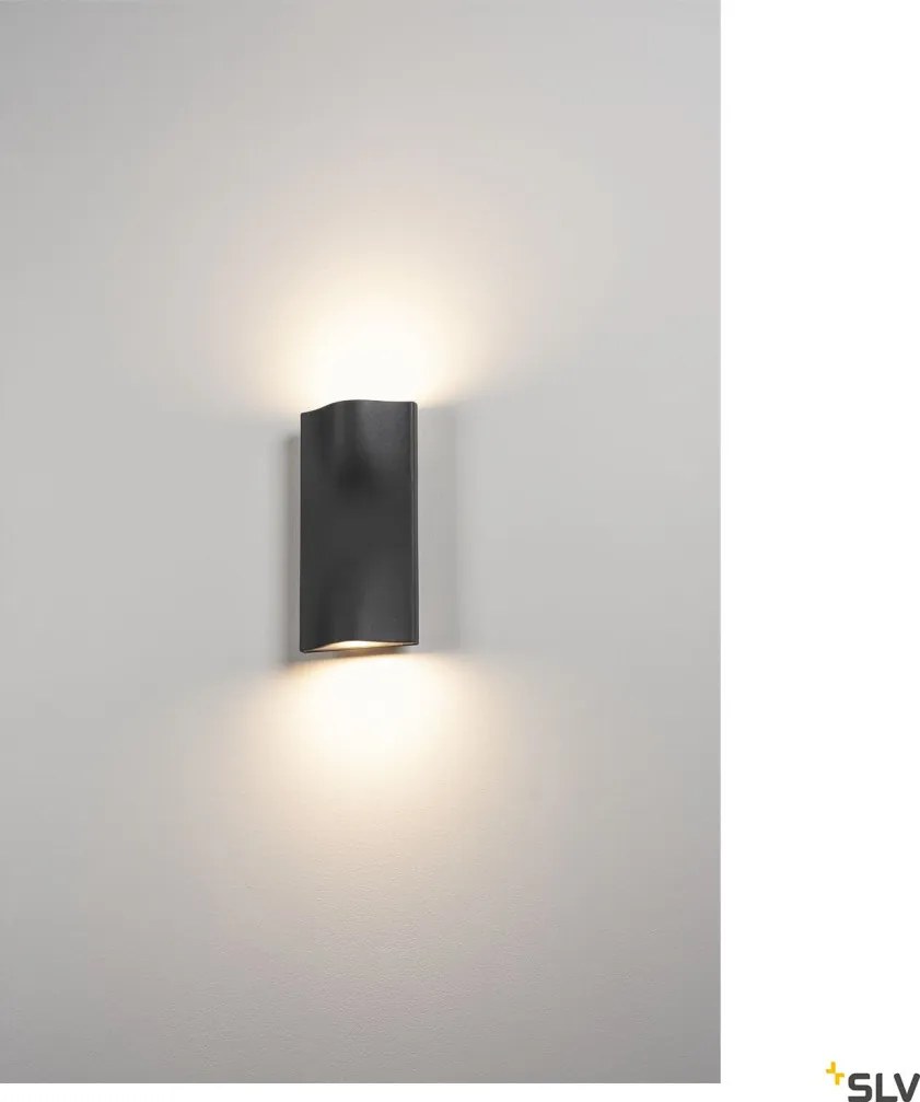 SLV 1002505 VILUA Modern Kültéri Fali Lámpa Antracit LED IP54