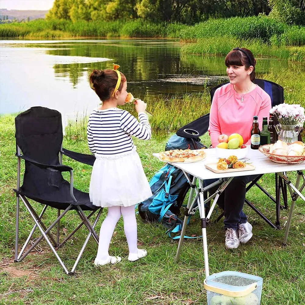 NOMAD kempingszékek, 2 db-os szett, fekete SongmicsHome