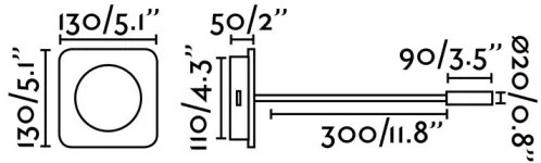FARO 20060 - MOOD LED flexibilis lámpa 2W, 230V