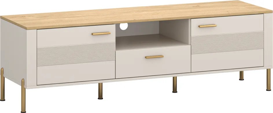 TV-állvány, kasmír/kő tölgy, RUNOL 2D1S