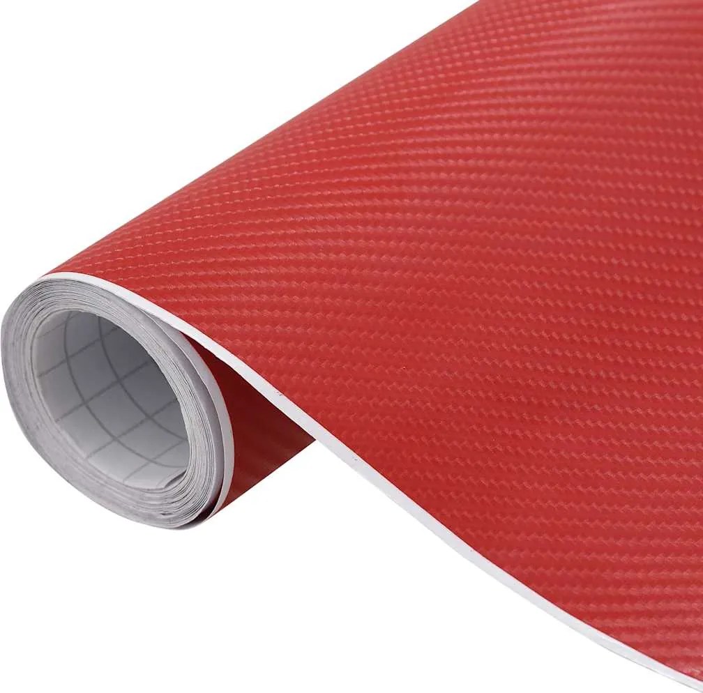 vidaXL 2 darab 4D-s piros autófólia 100 x 150 cm + 50 x 150 cm