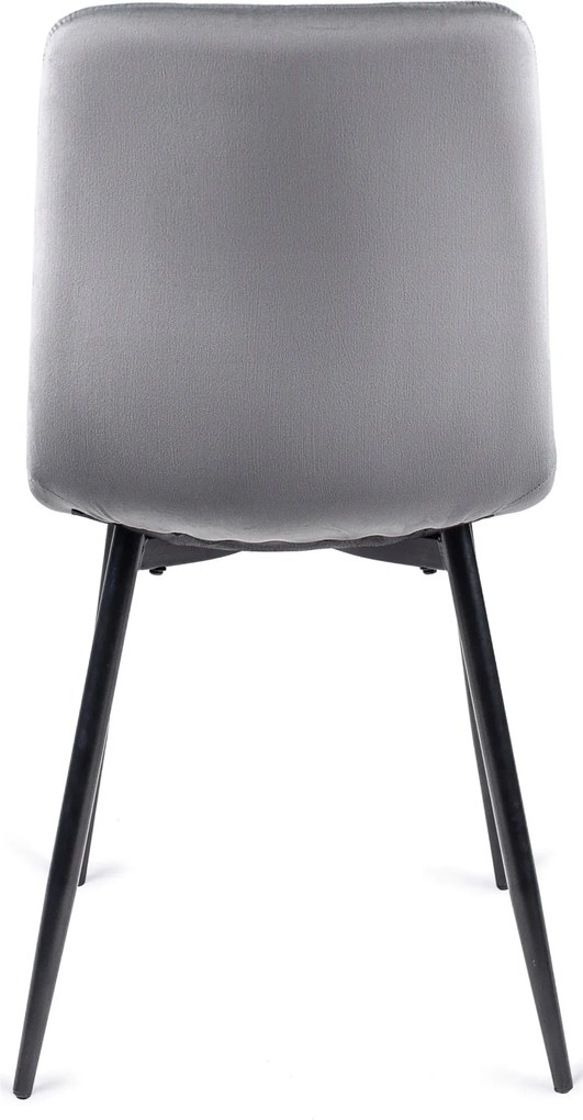 Krzesło IBIS Szare Welurowe