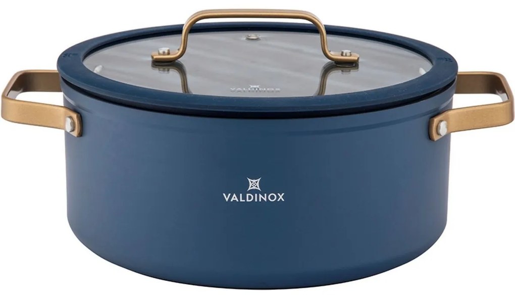 Valdinox Giovanni lábas, fedővel 24 cm, 5,0 l, 5 l