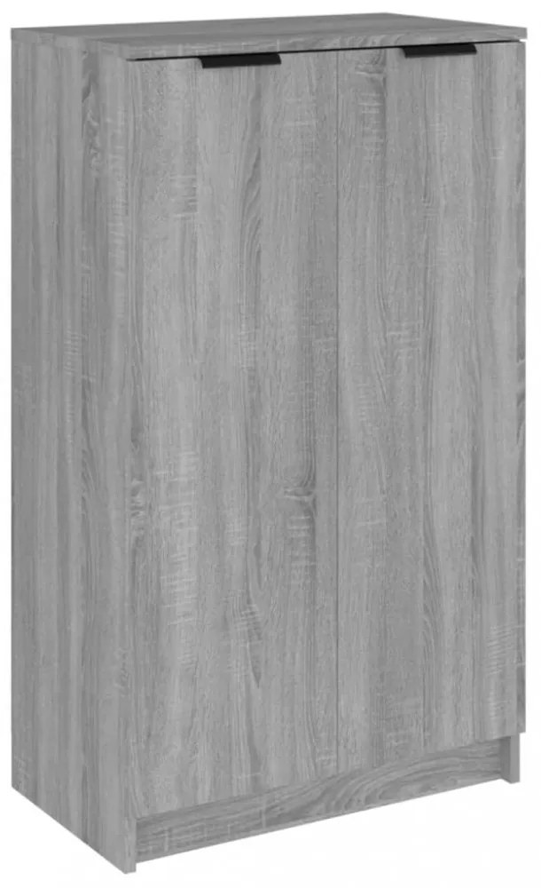 szürke sonoma színű szerelt fa cipősszekrény 59 x 35 x 100 cm