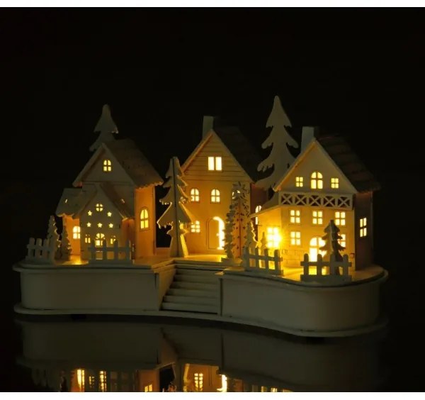 Retlux - LED Karácsonyi dekoráció LED/2xAA falu