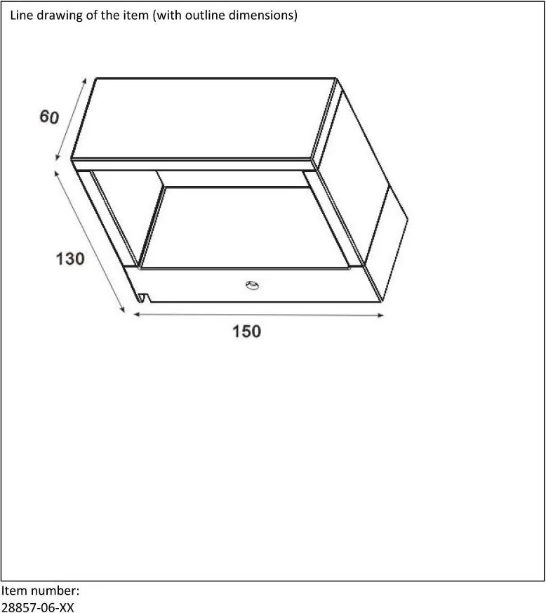 LUCIDE 28857-06-30 GOA Modern Kültéri Fali Lámpa LED IP54