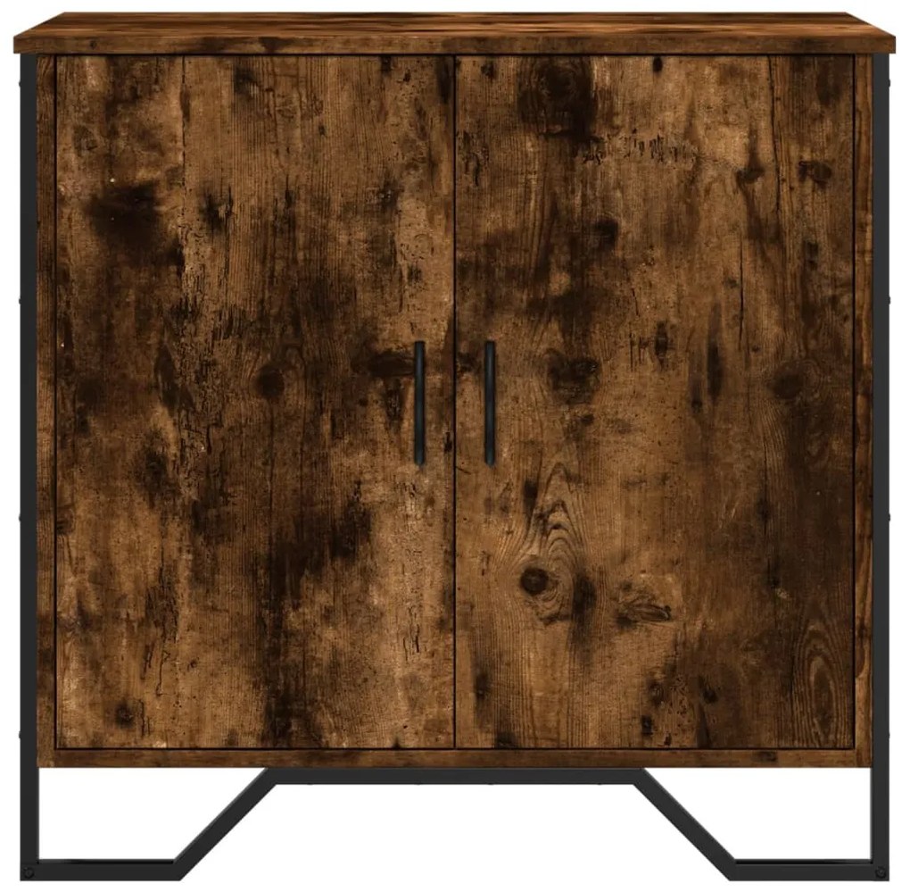 sonoma tölgy színű szerelt fa tálalószekrény 78 x 35,5 x 74,5cm
