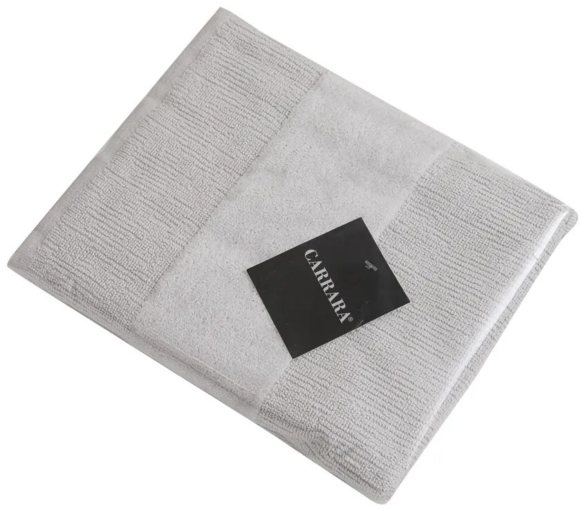 CARRARA kéztörlő 40x55 cm világosszürke, 100% pamut