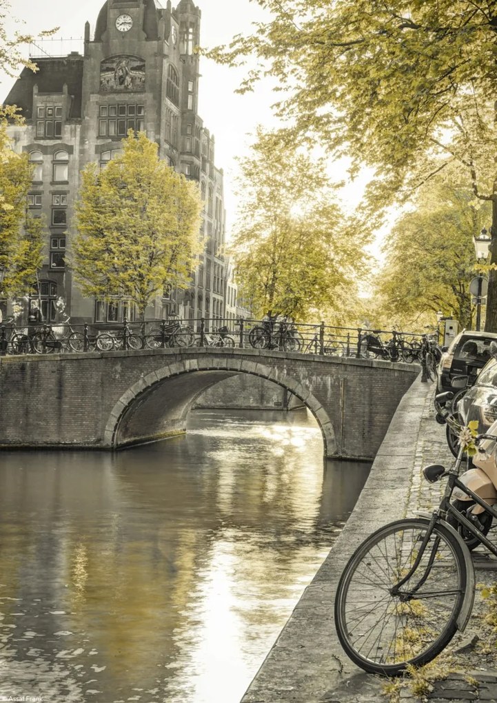 Poszter 21x29,7cm Csatorna Amszterdam városon át 10, Assaf Frank