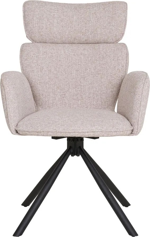 Bézs kárpitozott karfás étkezőfotel szett 2 db-os Cordoba – House Nordic