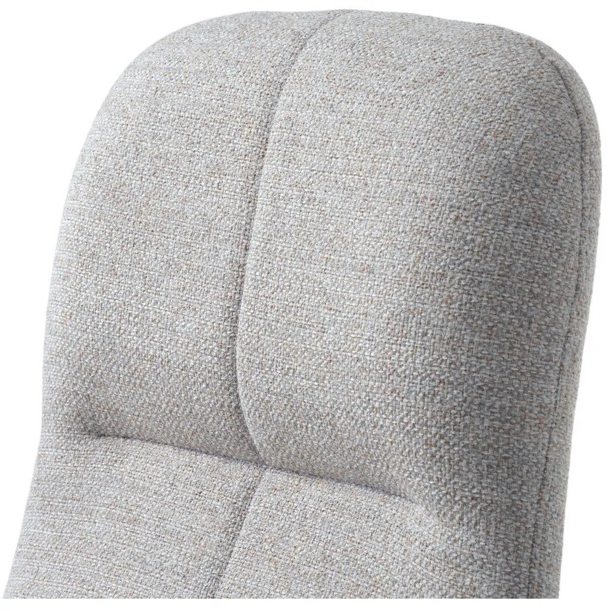 Világosszürke forgó relaxációs fotel Manning – Unique Furniture