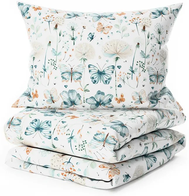 Krepp ágyneműhuzat kiságyra Renforcé ELIVINE fehér Ágyneműhuzat mérete: 45 x 65 cm | 90 x 140 cm