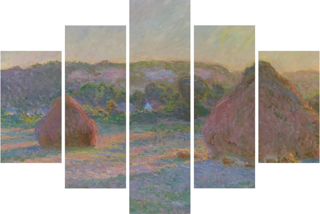 Kép - Claude Monet, Stacks of Wheat (End of Summer) , reprodukciók (150x105 cm)