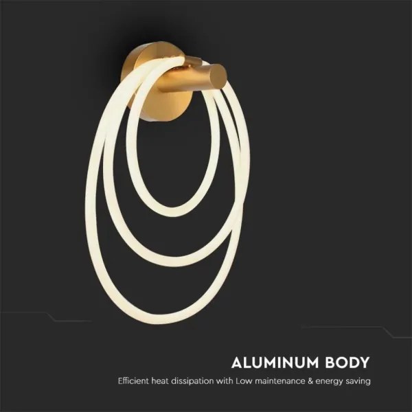 LED Fali lámpa LED/37W/230V 3000K arany