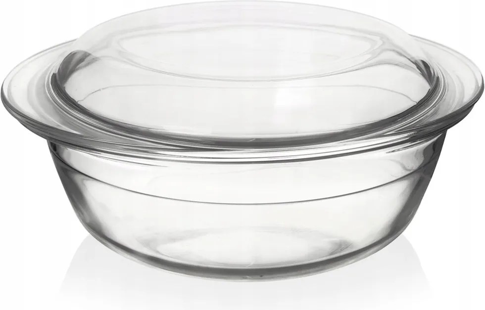 Hőálló Edény Üveg Forma Sütőfedéllel 2,2L