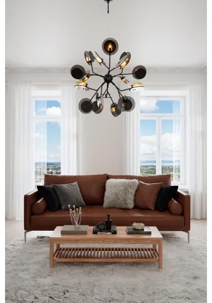 ByRydens 4202080-4002 - Csillár zsinóron TURNO 18xG9/4W/230V