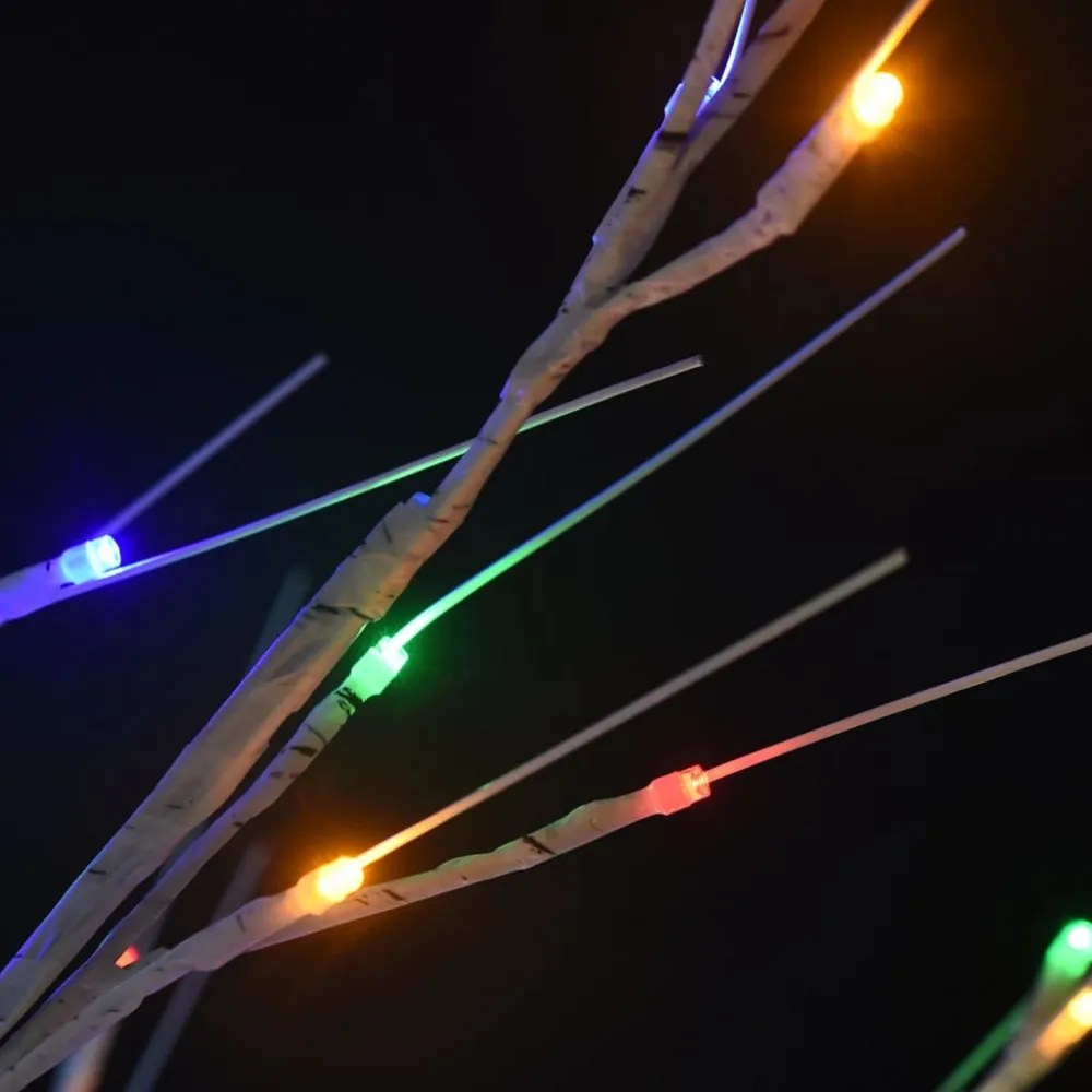 200 LED-es bel-/kültéri színes fűzfa karácsonyfa 2,2 m