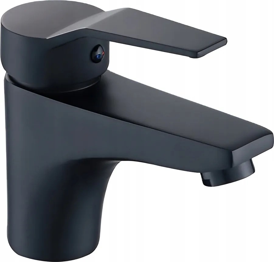 Elegáns Fürdőszobai Csaptelep Kis Álló Mosdó Csaptelep Fekete Matt
