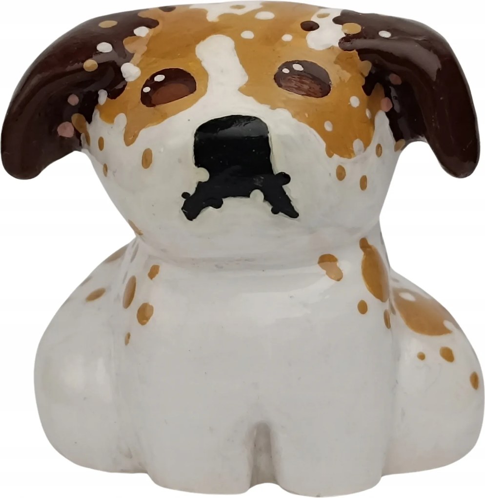 Bulldog figura Kutya Kézzel festett kis dekorációs figura