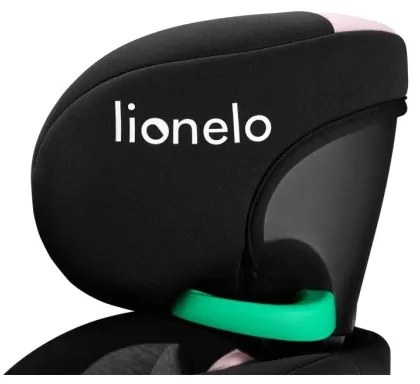 Lionelo NAVY i-Size 40-150 cm autósülés alapozattal, fekete/rózsaszín