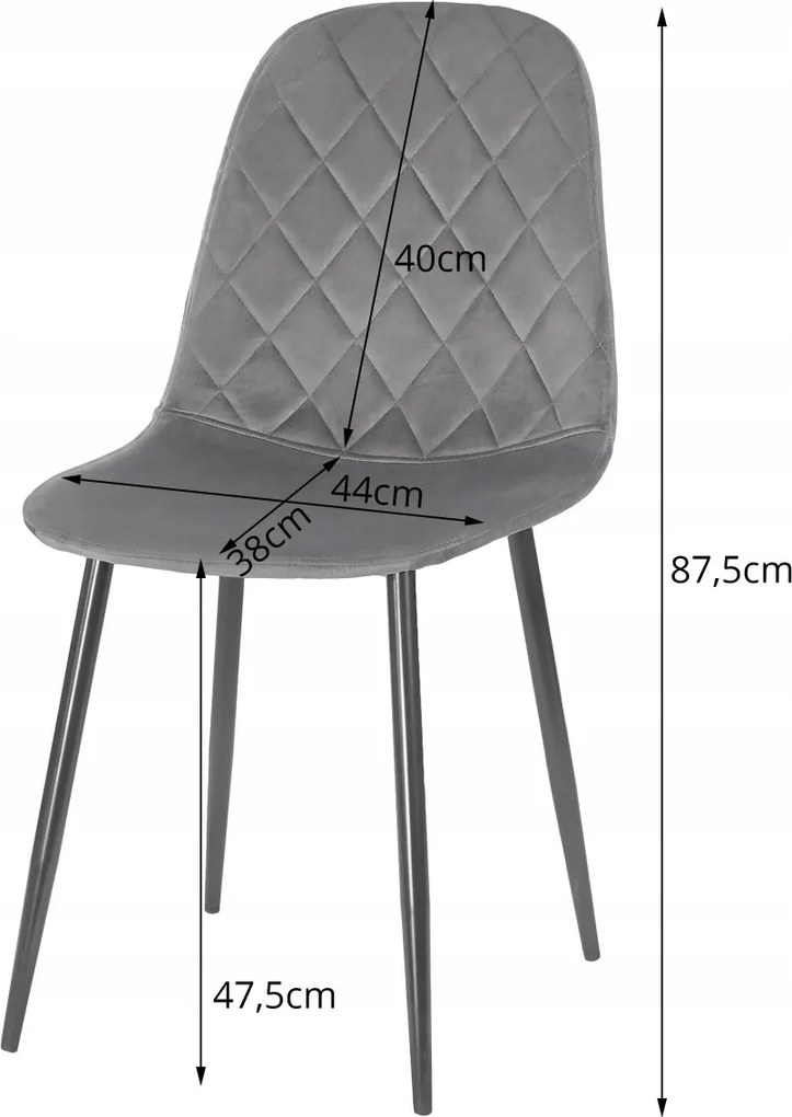 Bézs bársonyszék ASTI fekete lábakkal