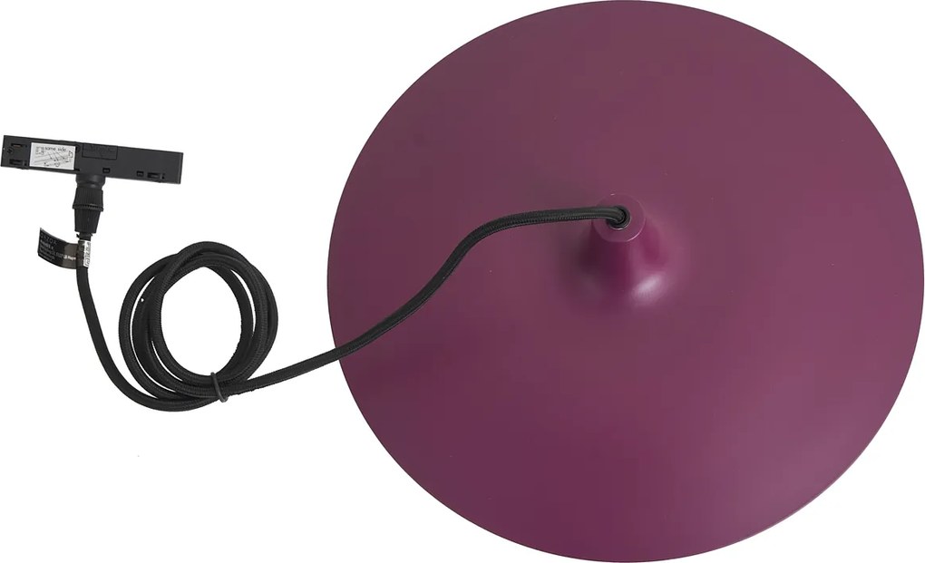 Retro függőlámpa lila színben 1 fázisú sínrendszerhez - Slimline Panzi